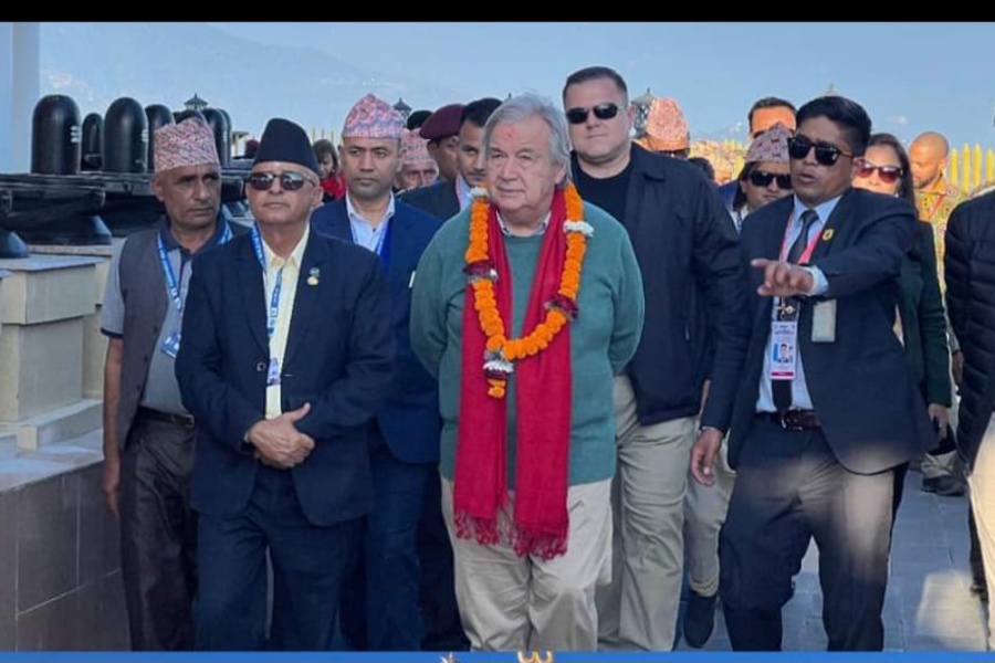 महासचिव गुटेरेसले गरे पुम्दीकोटको अवलोकन, फेवातालमा नौका विहार