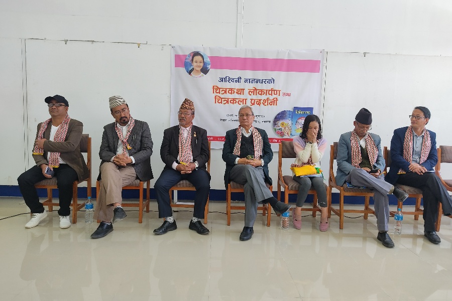 बालकलाकार आश्विनी मानन्धरको एकल चित्रकला प्रदर्शनी