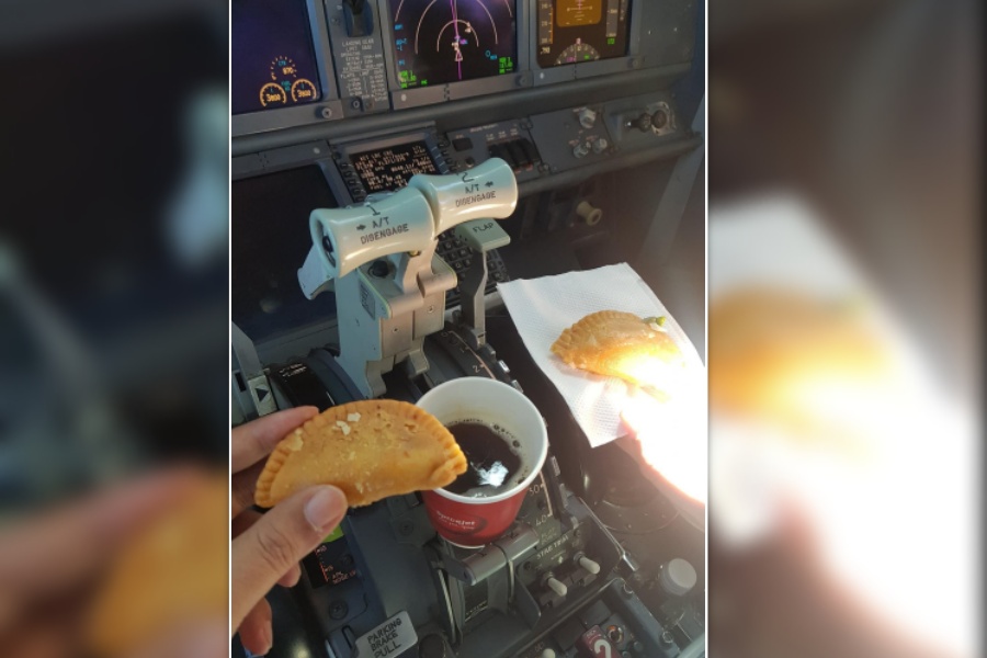 ककपिटमा कफी र मिठाइ खाने पाइलट निलम्बित