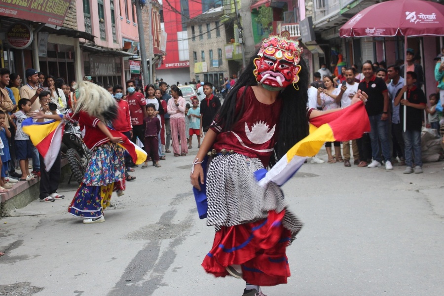 बेनीमा शुरू भयो परम्परागत ‘बर्खेनाच’, तिजसम्म प्रदर्शन हुने