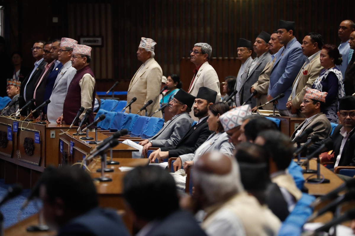 प्रतिनिधिसभामा गृहमन्त्रीको सम्बोधनलगत्तै कांग्रेसको विरोध, बैठक सोमबारसम्म स्थगित
