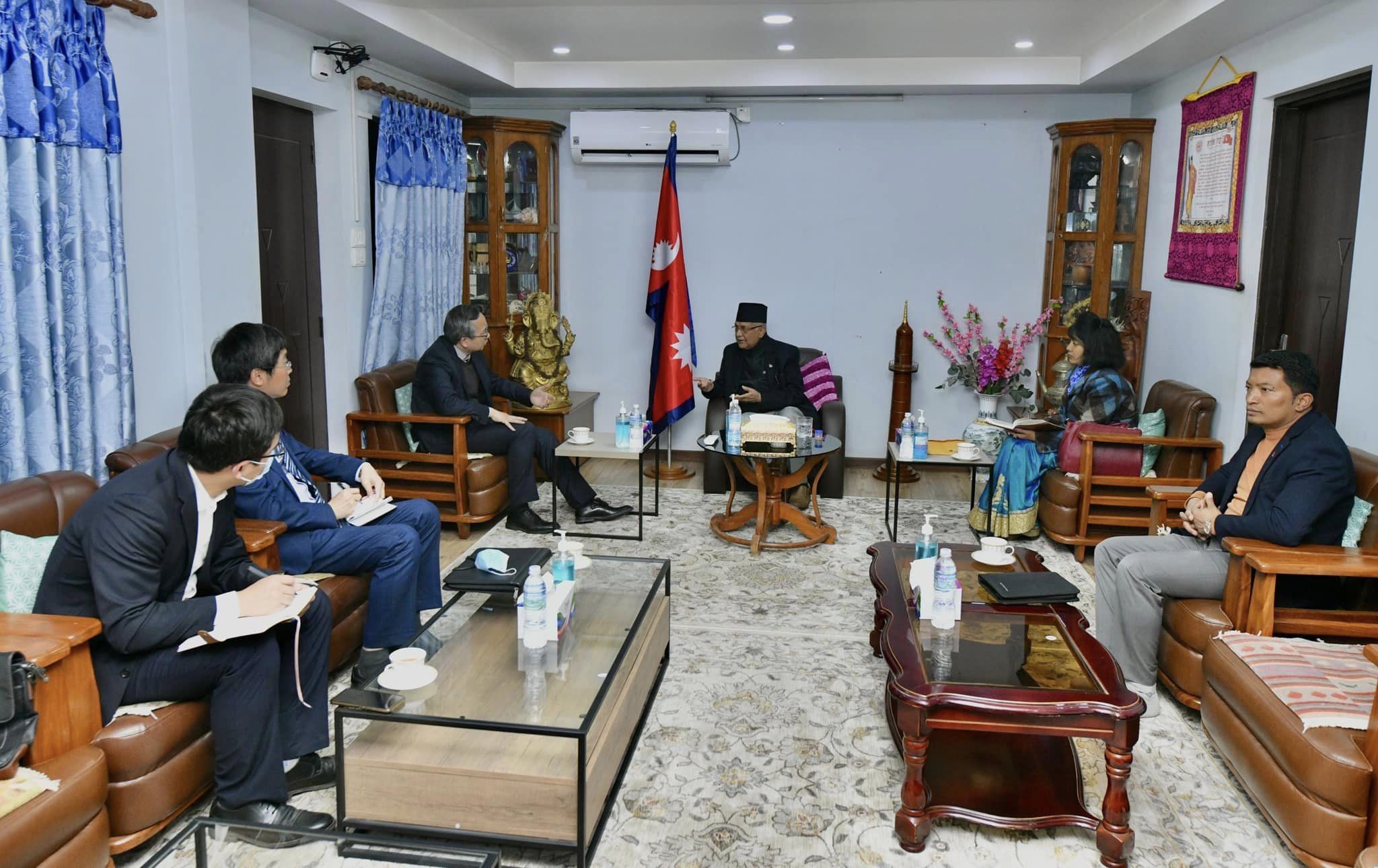 प्रधानमन्त्री दाहालले ओलीलाई भेटेपछि चिनियाँ राजदूत बालकोटमा