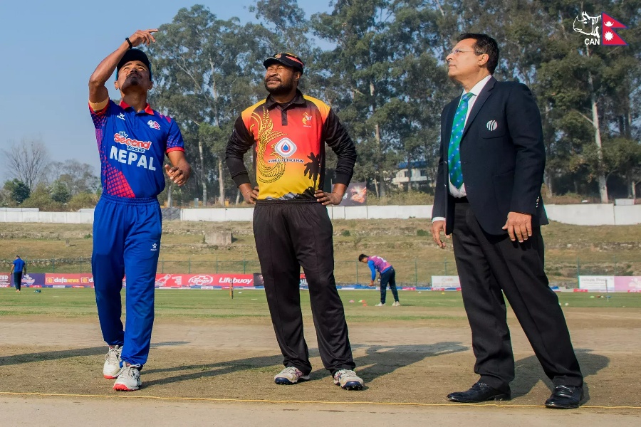 टस हारेर पहिले ब्याटिङ गर्दै नेपाल