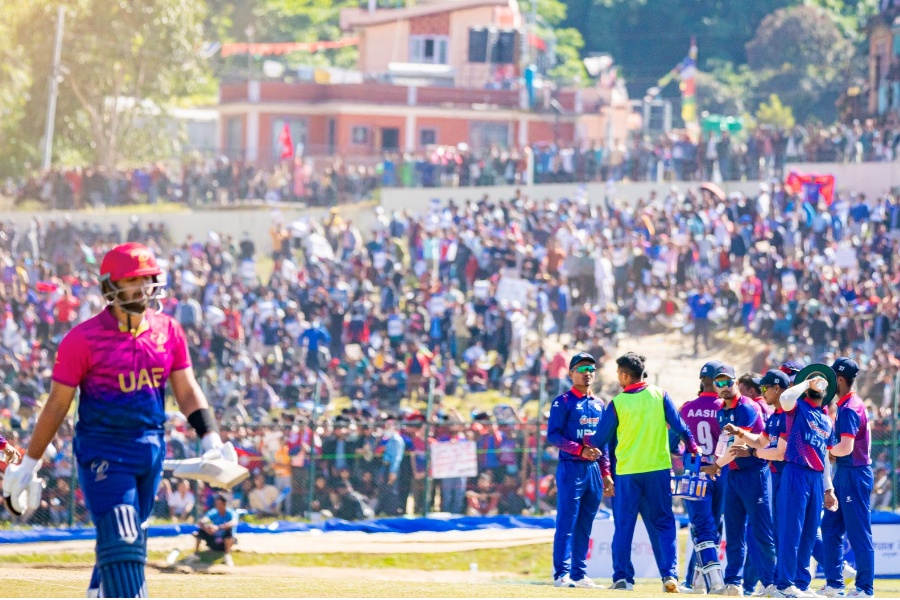 यूएईले नेपाललाई दियो १३५ रनको लक्ष्य, वृत्य अरविन्दको अर्धशतक