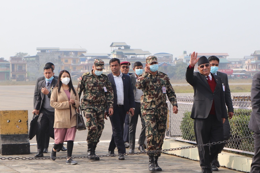 प्रधानमन्त्री दाहाल चितवनमा