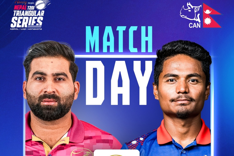 त्रिदेशीय टी–२० क्रिकेट शृंखलाको उपाधिका लागि नेपाल र यूएई खेल्दै