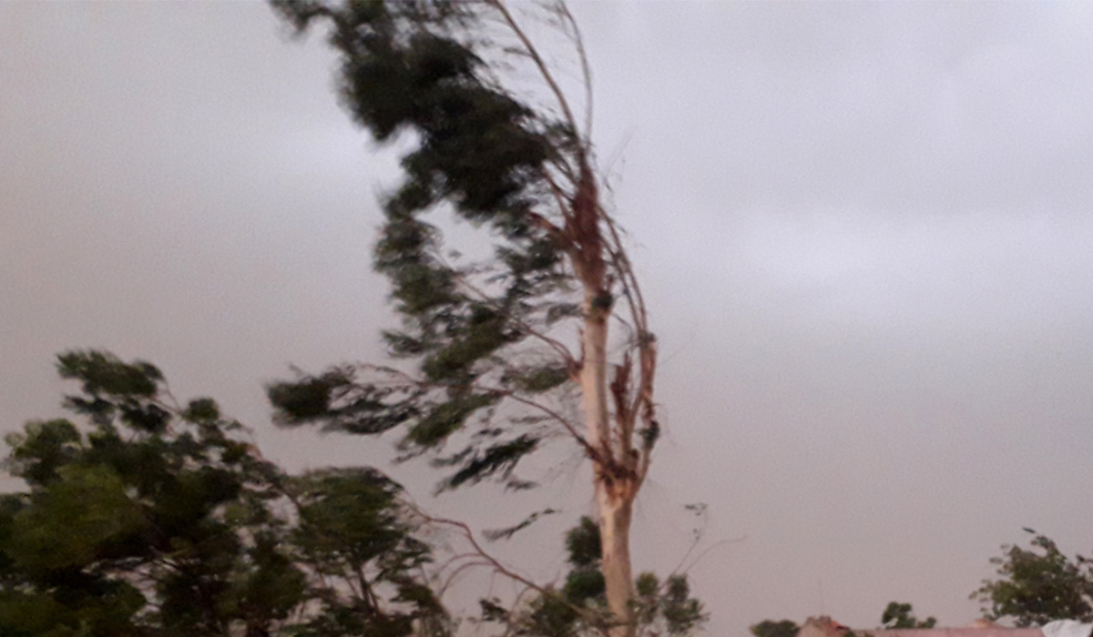 हावाहुरीले उदयपुरमा दर्जनौँ घर र विद्यालमा क्षति