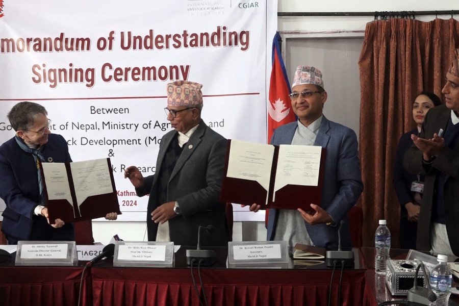 नेपालको पशुपालन क्षेत्रमा दिगो विकासका लागि अन्तर्राष्ट्रिय स्तरमा सम्झाैता