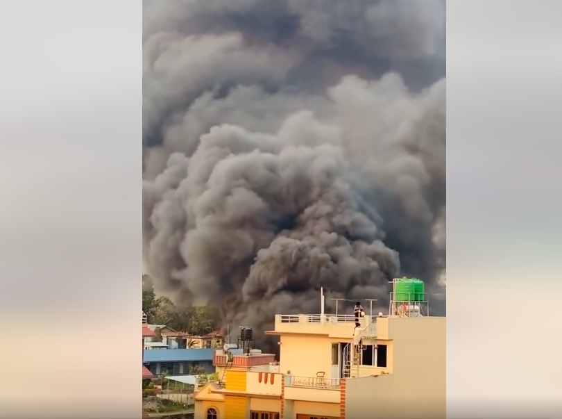 बलम्बुस्थित सशस्त्र प्रहरीको गोदाममा आगलागी