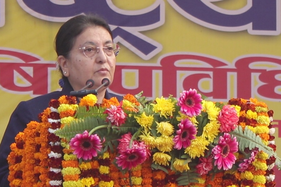 स्वावलम्बी अर्थतन्त्रको विकासलाई मूल उद्देश्य बनाउनुपर्छ : राष्ट्रपति