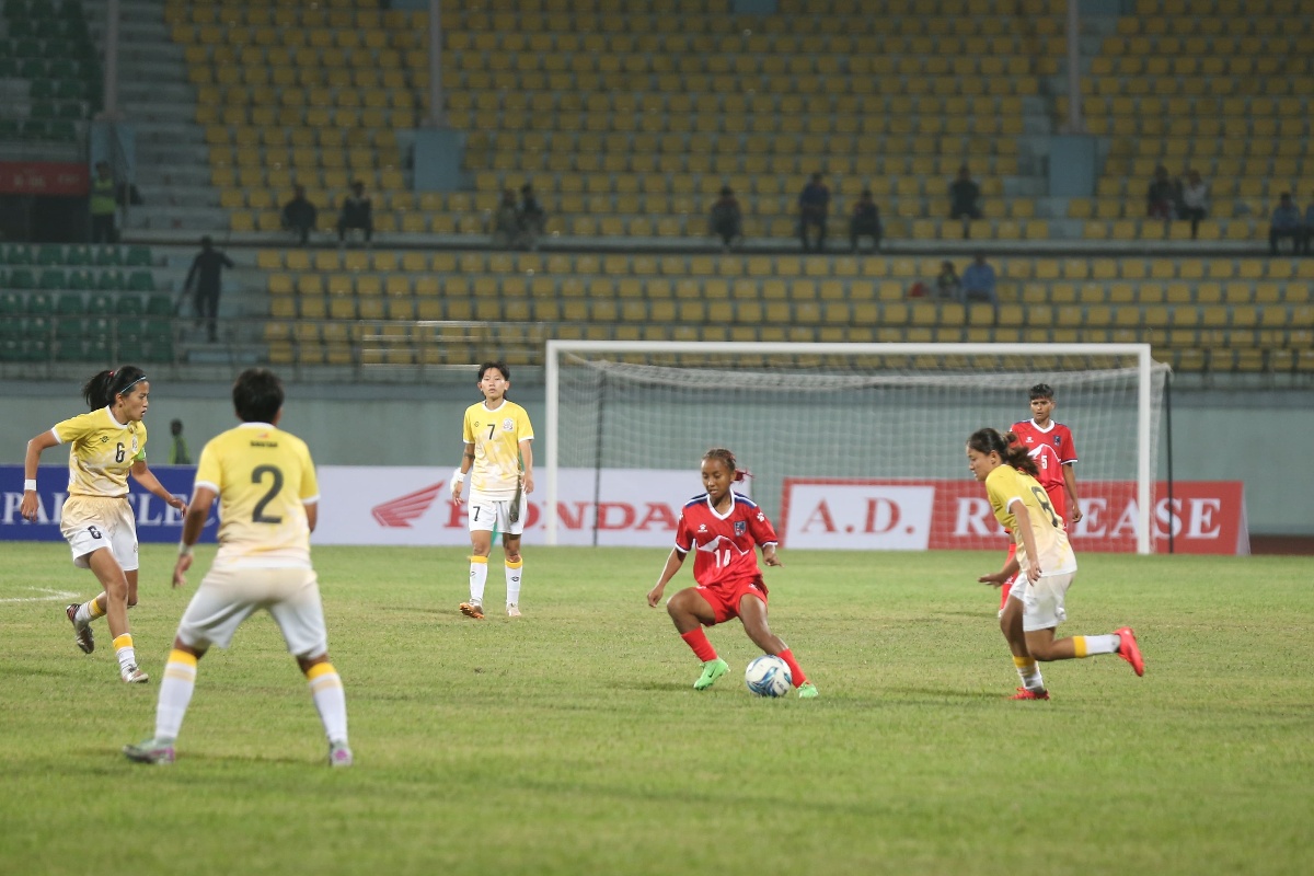 साफ फुटबल : नेपाल र भुटानले अंक बाँडे