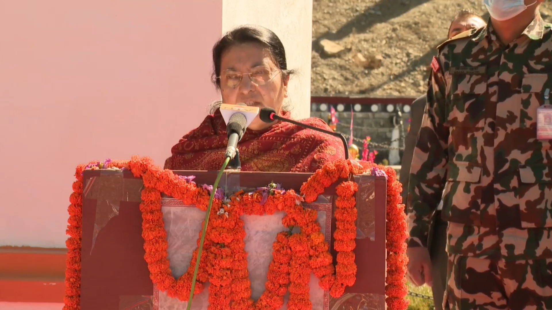 मुस्ताङमा जलवायु अनुकूलन पूर्वाधार विकास गर्न राष्ट्रपतिको आग्रह