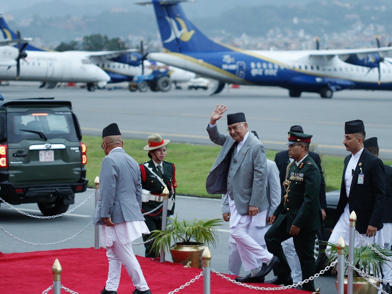 प्रधानमन्त्री ओली राष्ट्रसंघीय सम्मेलनमा सहभागी भई स्वदेश फिर्ता