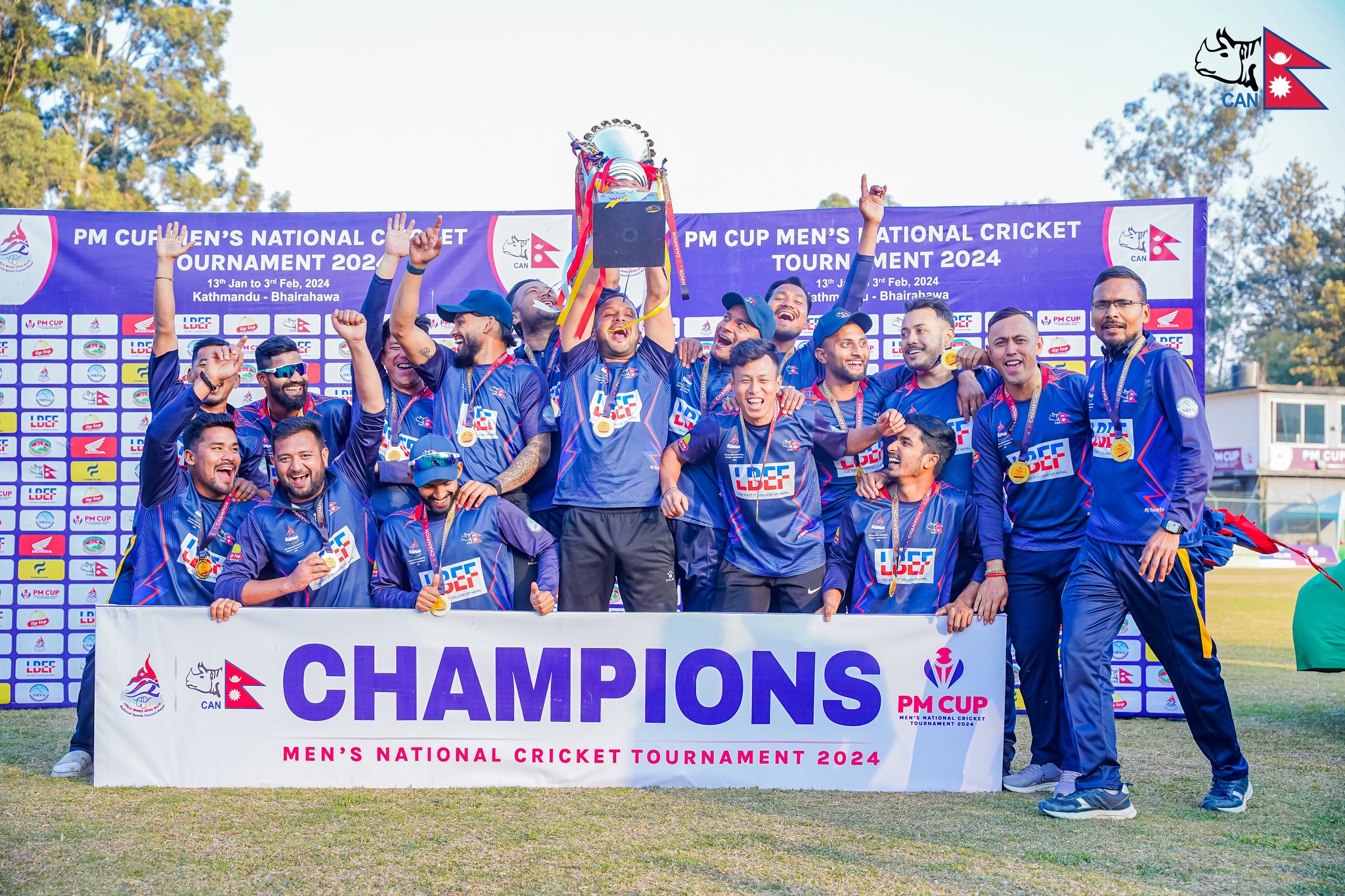 आर्मीलाई हराउँदै पुलिसले जित्यो प्रधानमन्त्री कपको उपाधि