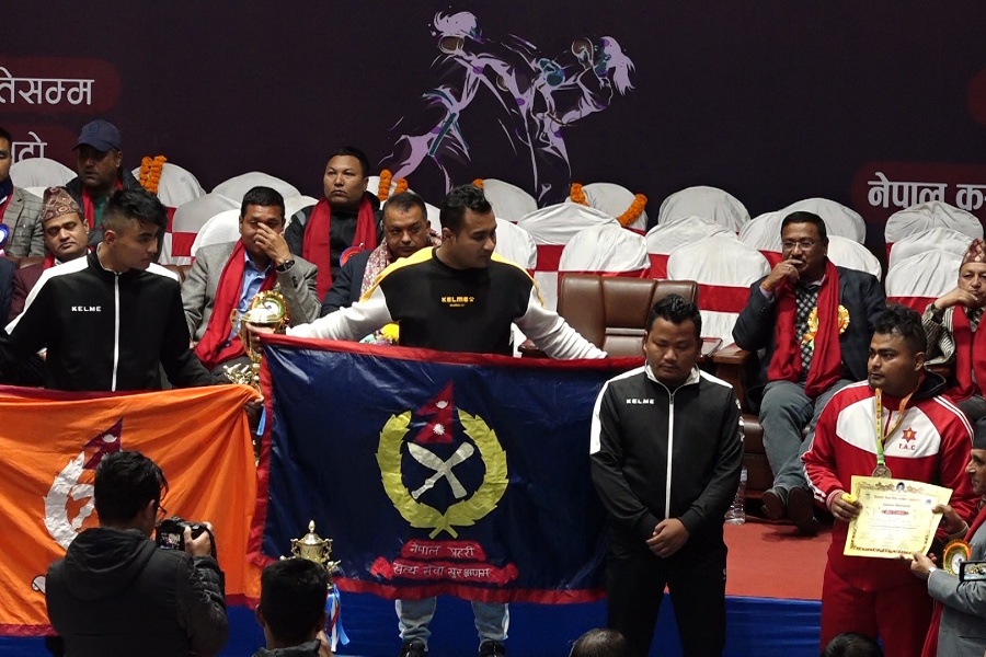 कृष्णप्रसाद भट्टराई स्मृति कराँते प्रतियोगितामा पुलिसलाई सर्वाधिक १० स्वर्ण