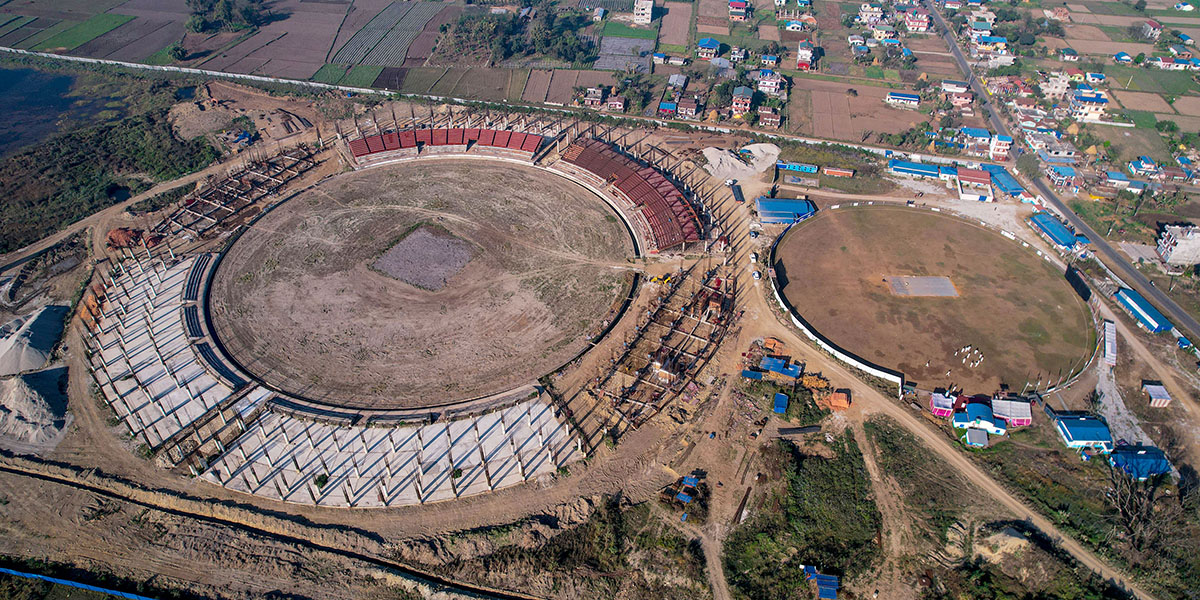 गौतमबुद्ध क्रिकेट रंगशालाको १० करोडभन्दा बढी बजेट फिर्ता, प्रगति २.४९ प्रतिशत मात्रै