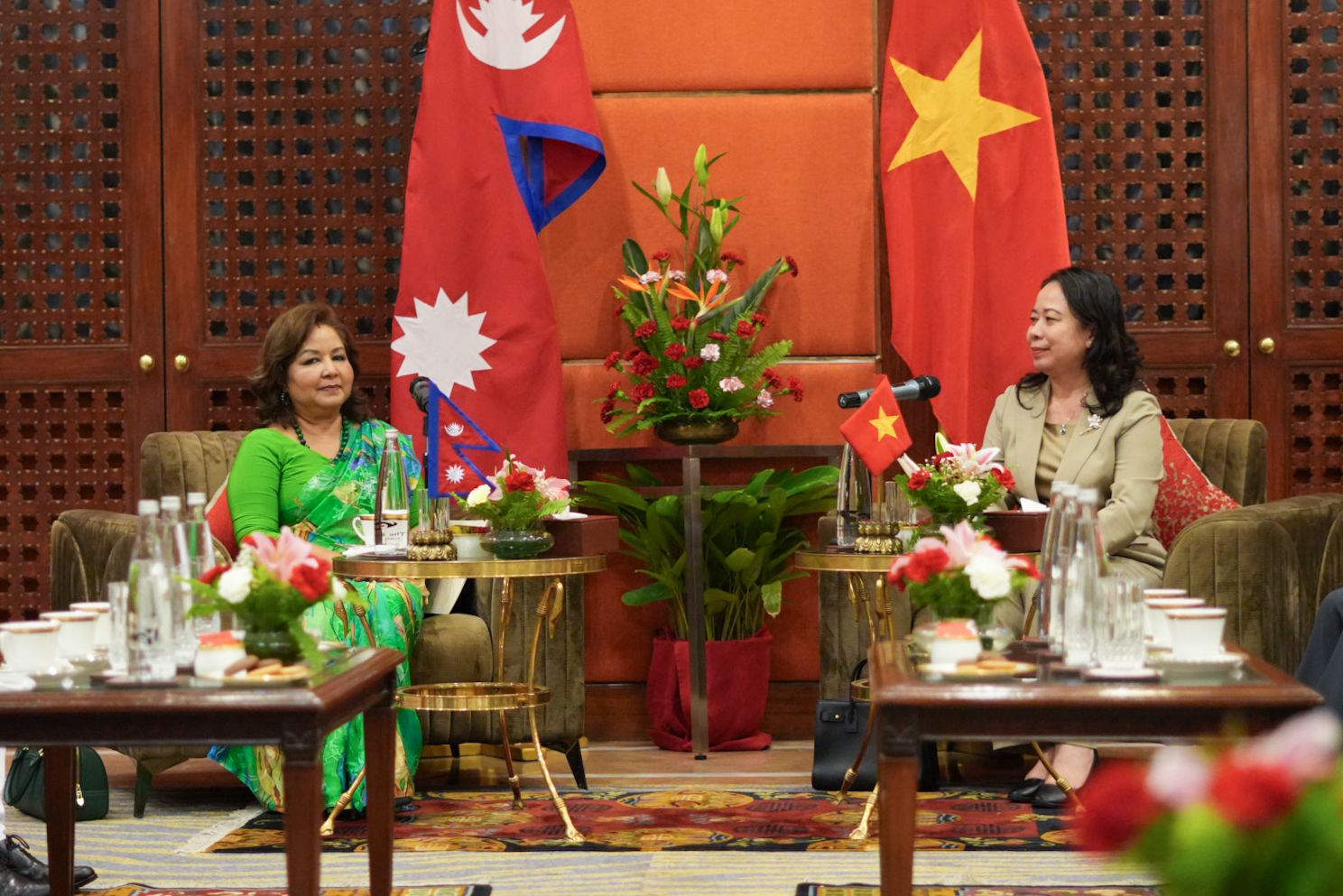 परराष्ट्रमन्त्री डा राणाद्वारा भियतनामका उपराष्ट्रपतिसँग शिष्टाचार भेटवार्ता