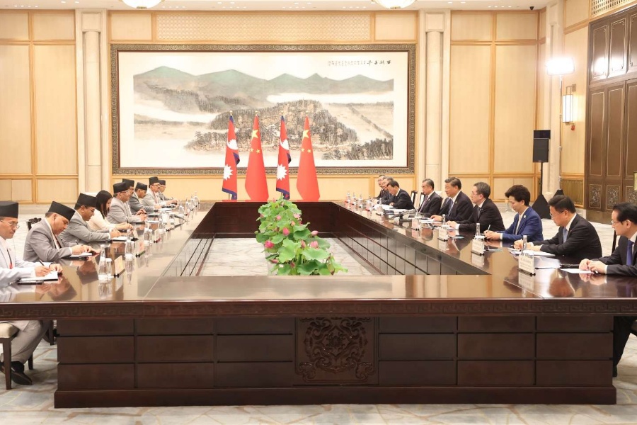 दाहाल–सीबीच द्विपक्षीय हितका विषयमा खुला र स्पष्ट छलफल भयो : प्रधानमन्त्रीको सचिवालय