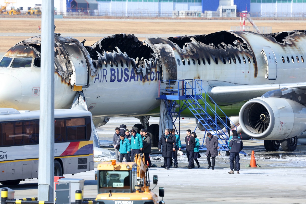 दक्षिण कोरियाली विमानमा आगलागी, १७६ यात्रुको सकुशल उद्धार