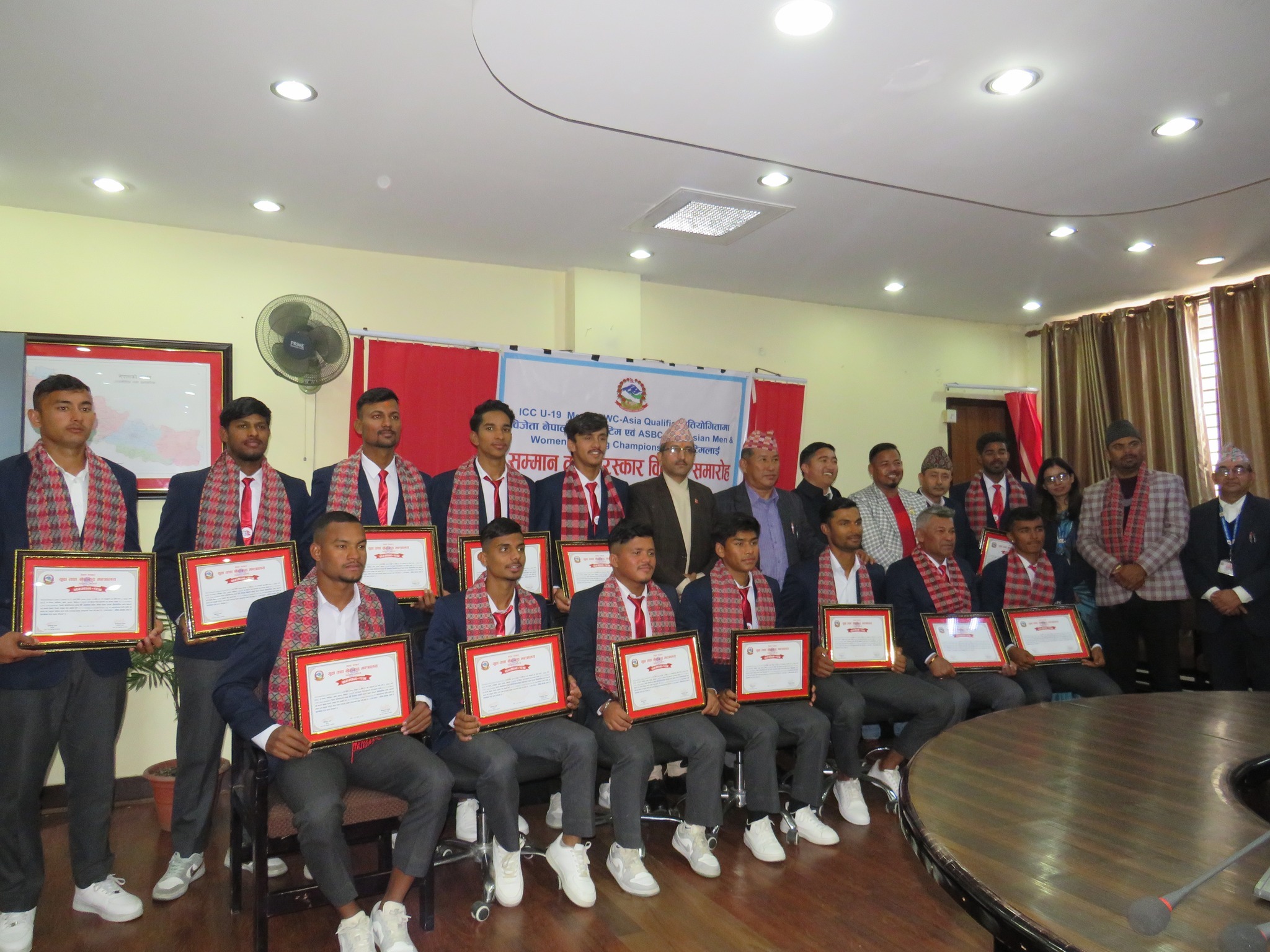 सरकारले घोषणा गरेको वर्ष दिनमा यू१९ टोलीले पायो नगद पुरस्कार