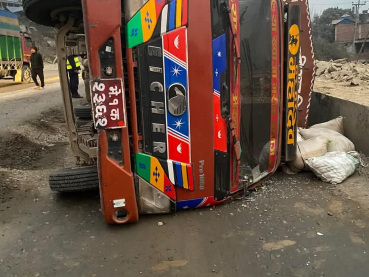 चितवनमा मिनीट्रक दुर्घटना हुँदा मरे १९ वटा खसीबोका