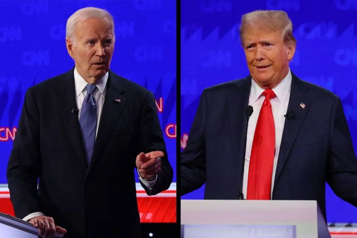 राष्ट्रपतीय निर्वाचनअघि बाइडेन र ट्रम्पबीच पहिलो बहस