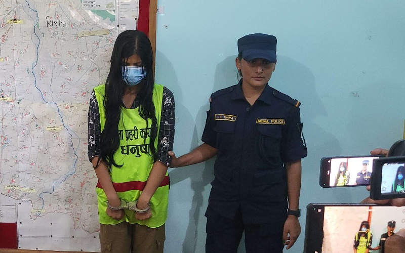 युवकको छुरा प्रहार गरी हत्या गरेको आरोपमा युवती पक्राउ