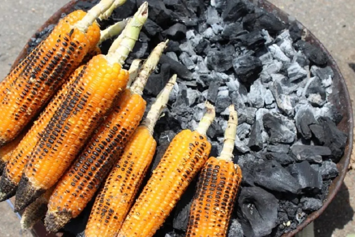 मकै पोलेर जीविका चलाउँदै सुकुमबासी शिविरका महिला