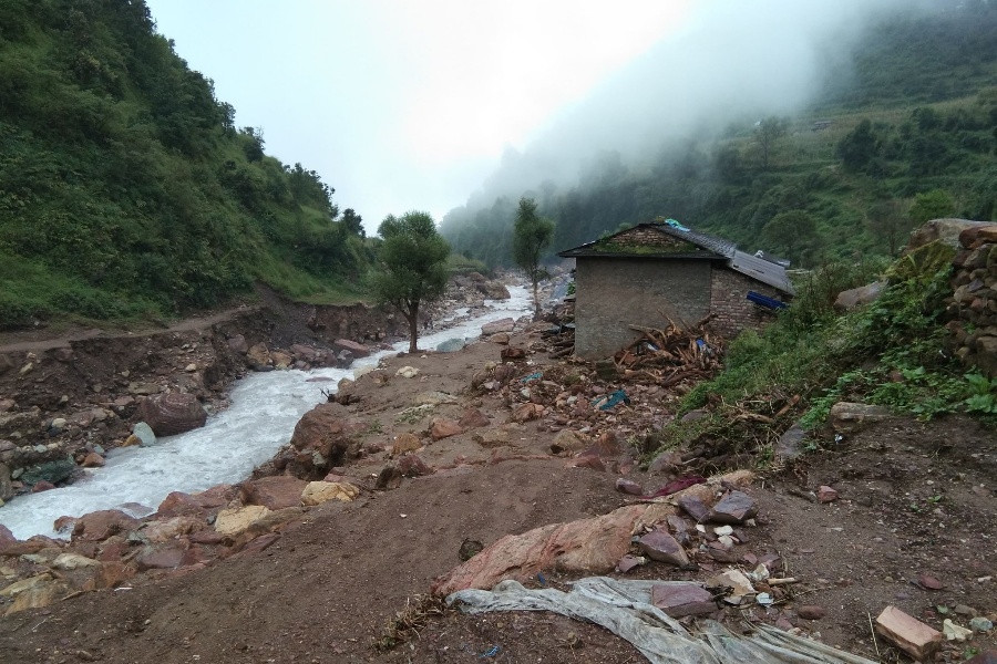 भुजीखोला बाढीको तीन वर्ष : बेपत्ता भेटिएनन्, भत्केका घर अझै बनेनन्