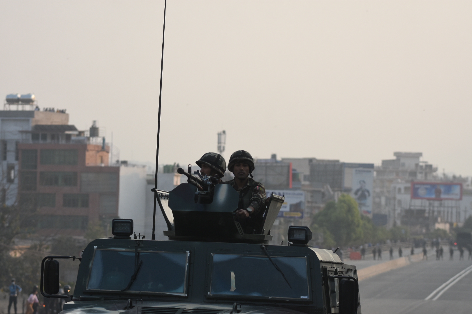 कर्फ्यु लागू भएपछि कोटेश्वर क्षेत्रमा सेना परिचालित