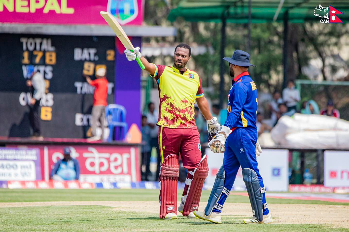 वेस्टइन्डिज ‘ए’ले नेपाललाई दियो २२८ रनको लक्ष्य