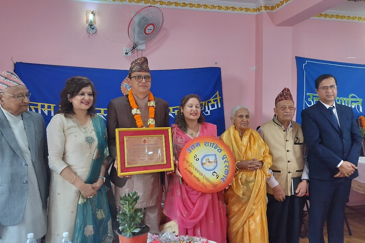 ‘अक्षत अन्टार्कटिका’ लाई ‘उत्तम शान्ति पुरस्कार’ प्रदान

