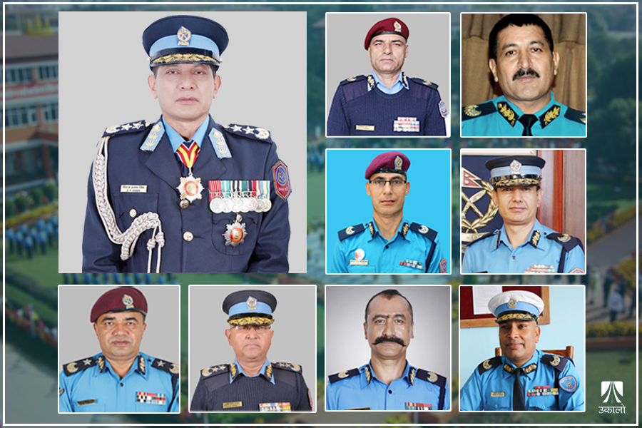 प्रहरी प्रमुख नियुक्तिका ७ दृश्य : घरदैलो गर्दै, 'देउसी–भैलो' खेल्दै आईजीपी