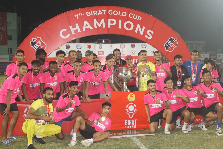 विराटनगरले जित्यो विराट गोल्डकपको उपाधि