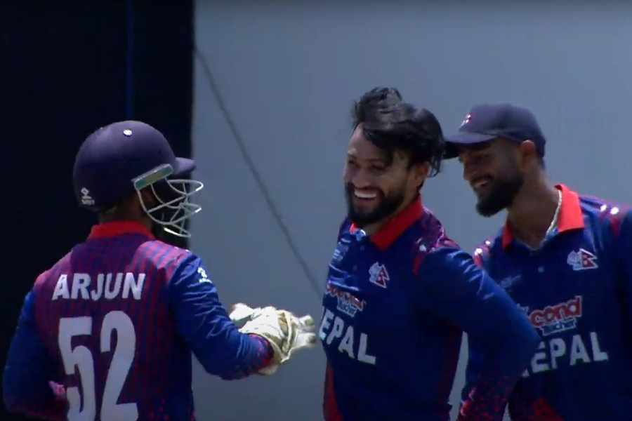 कुशलको कसिलो बलिङसँगै यूएई १५७ रनमा अलआउट