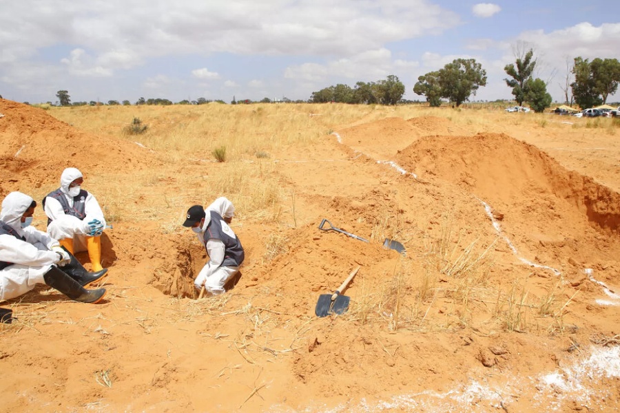 लिबियामा ४९ शव बरामद, युरोप–अमेरिका छिर्न खोज्ने आप्रवासी भएको आशंका