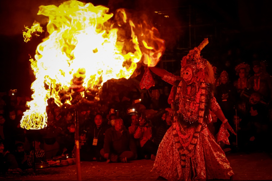 आजबाट पाटनमा कात्तिक नाच