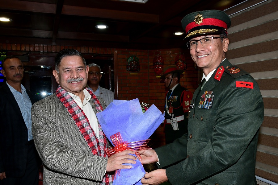 भारतका स्थल सेनाध्यक्ष काठमाडौँमा