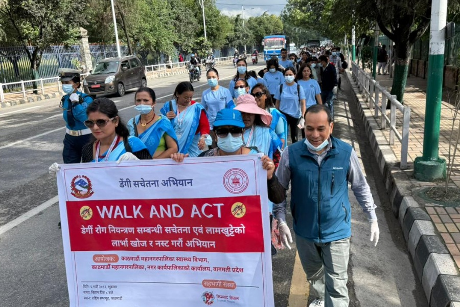 डेंगी नियन्त्रणका लागि ‘वाक एन्ड एक्ट’ मेगा अभियान