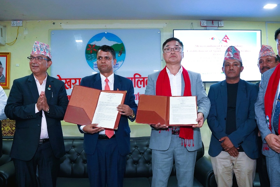 पोखरा र कोरियाको चेओगं खेलकुद समितिबीच खेलकुद विकास समझदारी