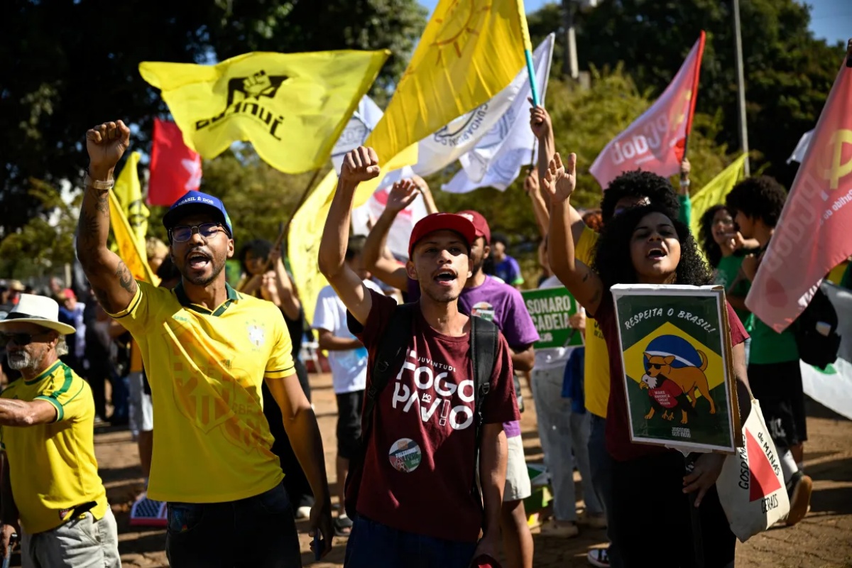 अमेरिकी प्रतिबन्धको विरोधमा ब्राजिलमा प्रदर्शन