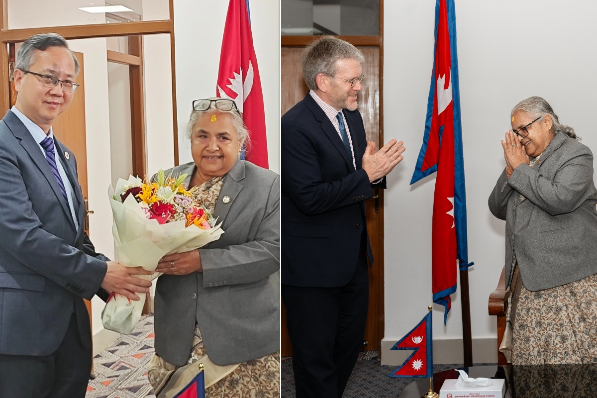 प्रधानमन्त्री कार्कीसँग अमेरिकी र चिनियाँ राजदूतको शिष्टाचार भेटवार्ता