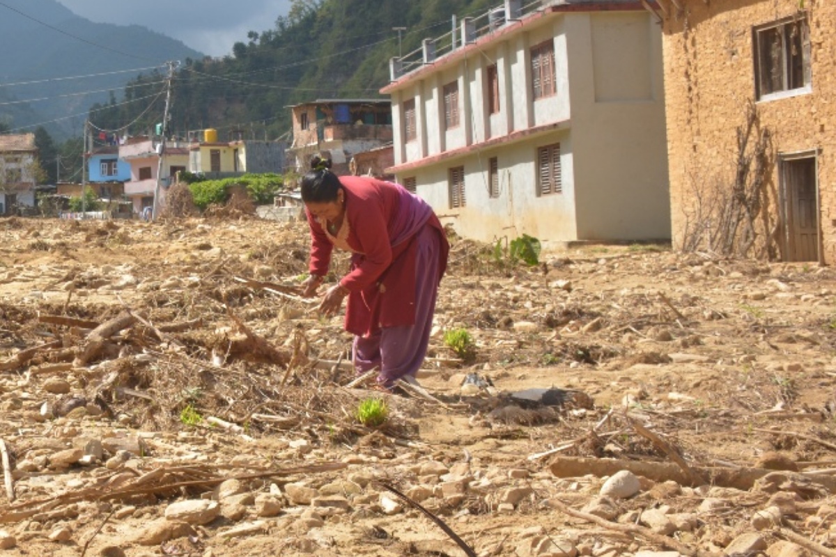 पनौतीमा बाढीपहिरो प्रभावितको जग्गा यकिन गरिँदै