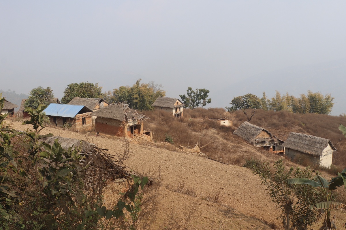 बाँदर आतंकले बसाइँसराइ बढ्दा खण्डहरमा परिणत हुँदै मानेभञ्याङका बस्ती