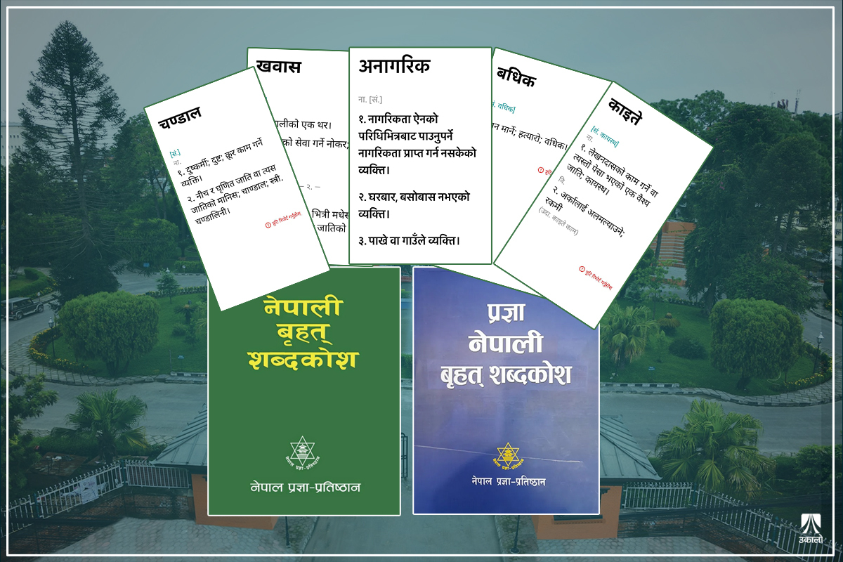शब्दकोशमा भाँडभैलो : सच्चिएनन् जाति विशेषले अपमान ठानेका शब्द