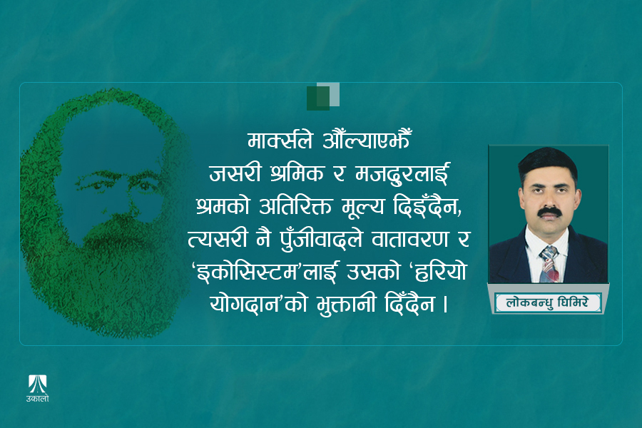 पुँजीवादी अति दोहन र जलवायु परिवर्तन