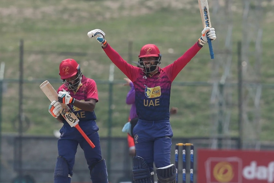 वृत्य र रोहनको दोहोरो शतकीय साझेदारीमा यूएईद्वारा कुवेतलाई ३७२ रनको लक्ष्य