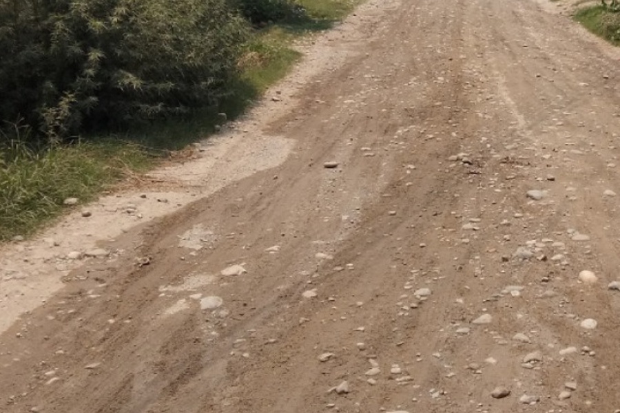 ५ किमी सडकको काम ३ वर्षमा आधा मात्र