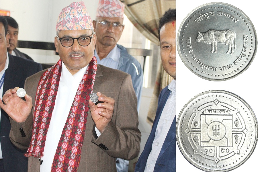 राष्ट्र बैंकले १० ग्राम र २५ ग्रामको चाँदीको सिक्का बिक्री शुरू गर्‍याे