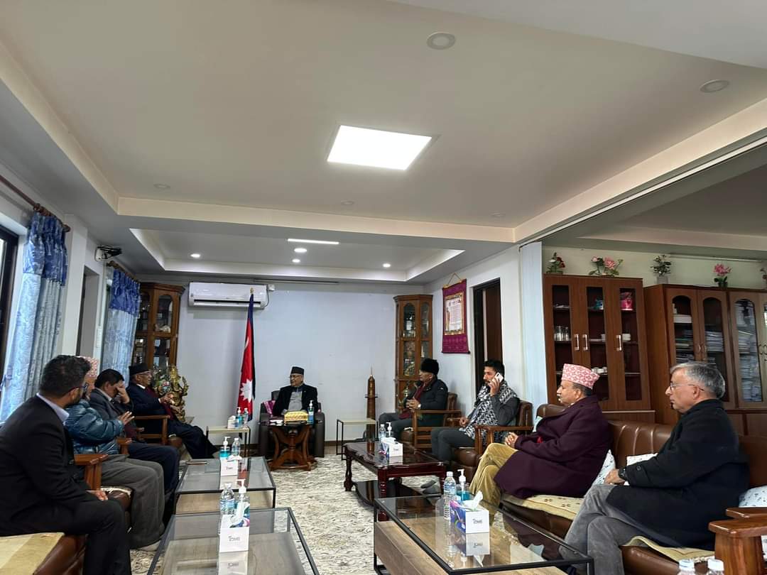  ओली निवास बालकोट पुगे प्रचण्ड